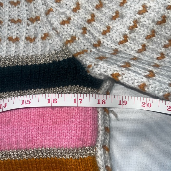 Madewell Barfield Crewneck Pullover Wool Alpaca Blend Stripe Knit Sweater XXS - Picture 6 of 8